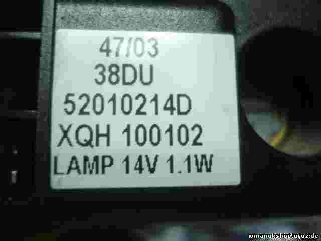 Uhr Digitaluhr Land Rover Freelander 52010214D LAMP 14V1.1W XQH 100102