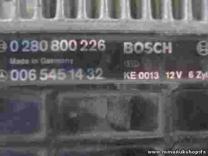 Motorsteuergerät Mercedes W201 W124 2.6 0065451432 BOSCH 0280800226 KE0013