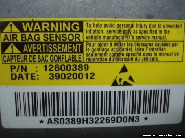 Airbagsensor Airbagsteuergerät Saab 9-3 12800389