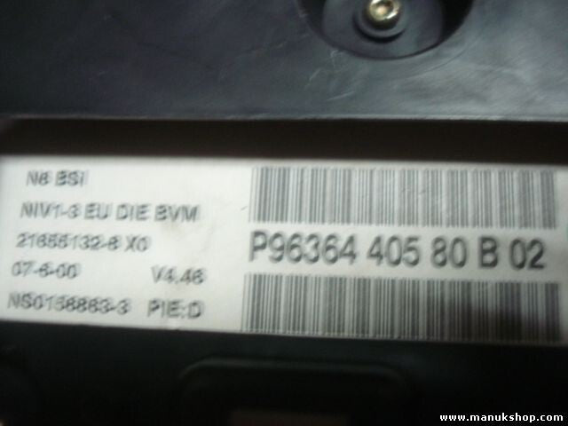 Kombiinstrument Tacho Citroen 21655132-8 X0 9636440580 B 02 P9636440580 B02