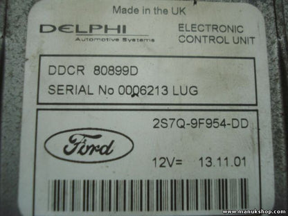 Motorsteuergerät Ford Mondeo 2,0 2001-2006 12V 2S7Q9F954DD DELPHI DDCR80899D
