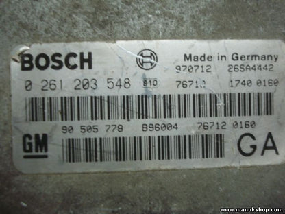Motorsteuergerät Opel Sintra 90505778 90 505 778 GM BOSCH 0261203548
