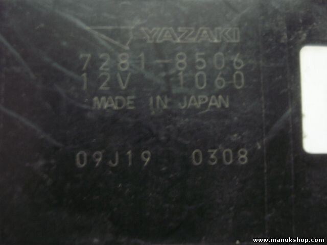 Relais Integration Suzuki Grand Vitara 7281 8506 72818506 09J19 0308 09J190308