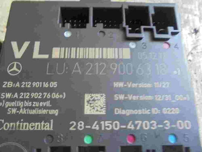 Steuermodul Oszillator Gepäck Türschloss Mercedes W212 A2129006318 A2129011605