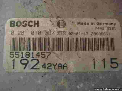 Motorsteuergerät  Fiat Stilo 55181457 28SA5661 19242YAA 115 BOSCH 0281010337