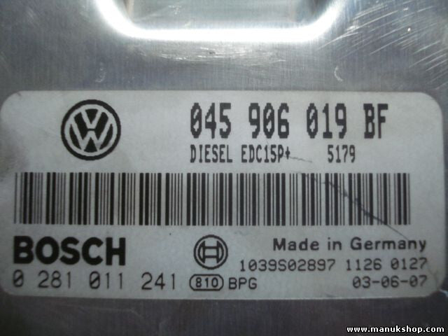 Motorsteuergerät VW Volkswagen 045906019BF 045 906 019 BF 1039S02897 0281011241