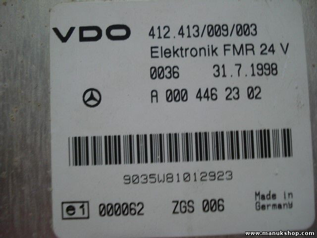 Elektronik Steuergerät Fahrregelung FRM Mercedes Atego 815 1998 VDO A0004462302