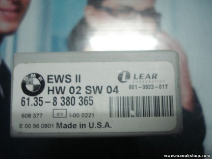 Steuergerät Wegfahrsperre BMW 3 E36 EWS II 61358380365 61.35-8 380 365