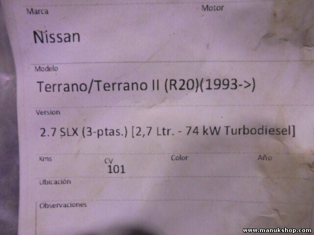 Türschloss Vorne links Nissan Terrano Ford Maverick T2 R20 SLX 1993–1995