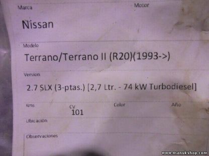 Türschloss Vorne links Nissan Terrano Ford Maverick T2 R20 SLX 1993–1995