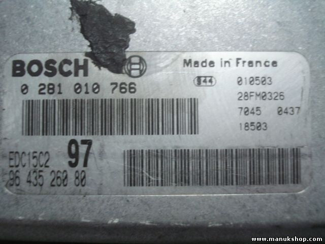 Motorsteuergerät Citroen Xsara 96 435 260 80 9643526080 EDC15C297 0281010766