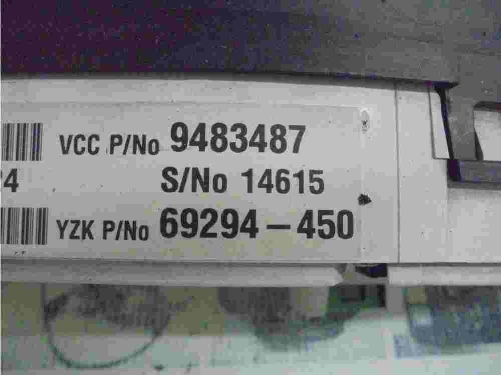 Kombiinstrument Tacho Volvo S80 9483487 YZK 69294450 69294-450