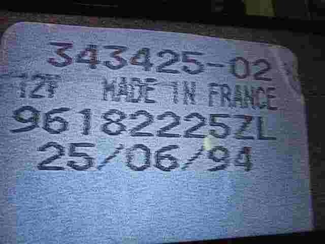 Alarm Wegfahrsperre Citroen Peugeot 147 306 406 405 605 806 96182225ZL 34342502