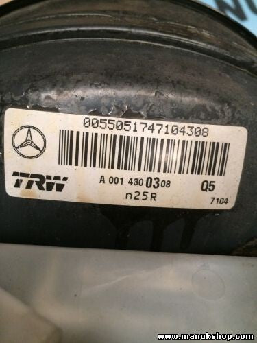 Bremskraftverstärker Mercedes-Benz Sprinter A0014300308 Q5 TRW n25R 7104