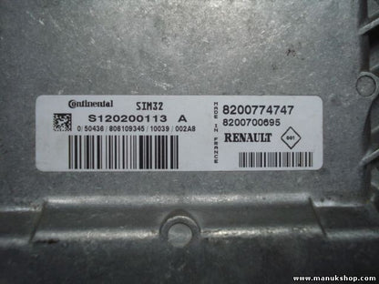 Motorsteuergerät Renault Twingo 1,2 SIM32 S120200113A 8200774747 8200700695