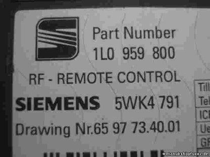 Komfortsteuergerät Seat Ibiza Cordoba 1L0959800  1LO959800 SIEMENS 5WK4791