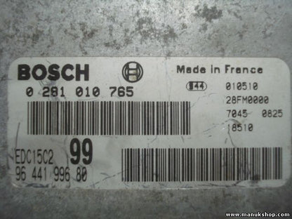 Motorsteuergerät Peugeot 607 BOSCH 0281010765 96 441 996 80 92042126 EDC15C299