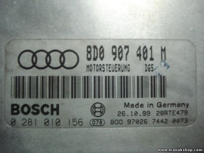 Motorsteuergerät Audi A4 2.5 1997-1998 8D0907401M 8DO907401M BOSCH 0281010156