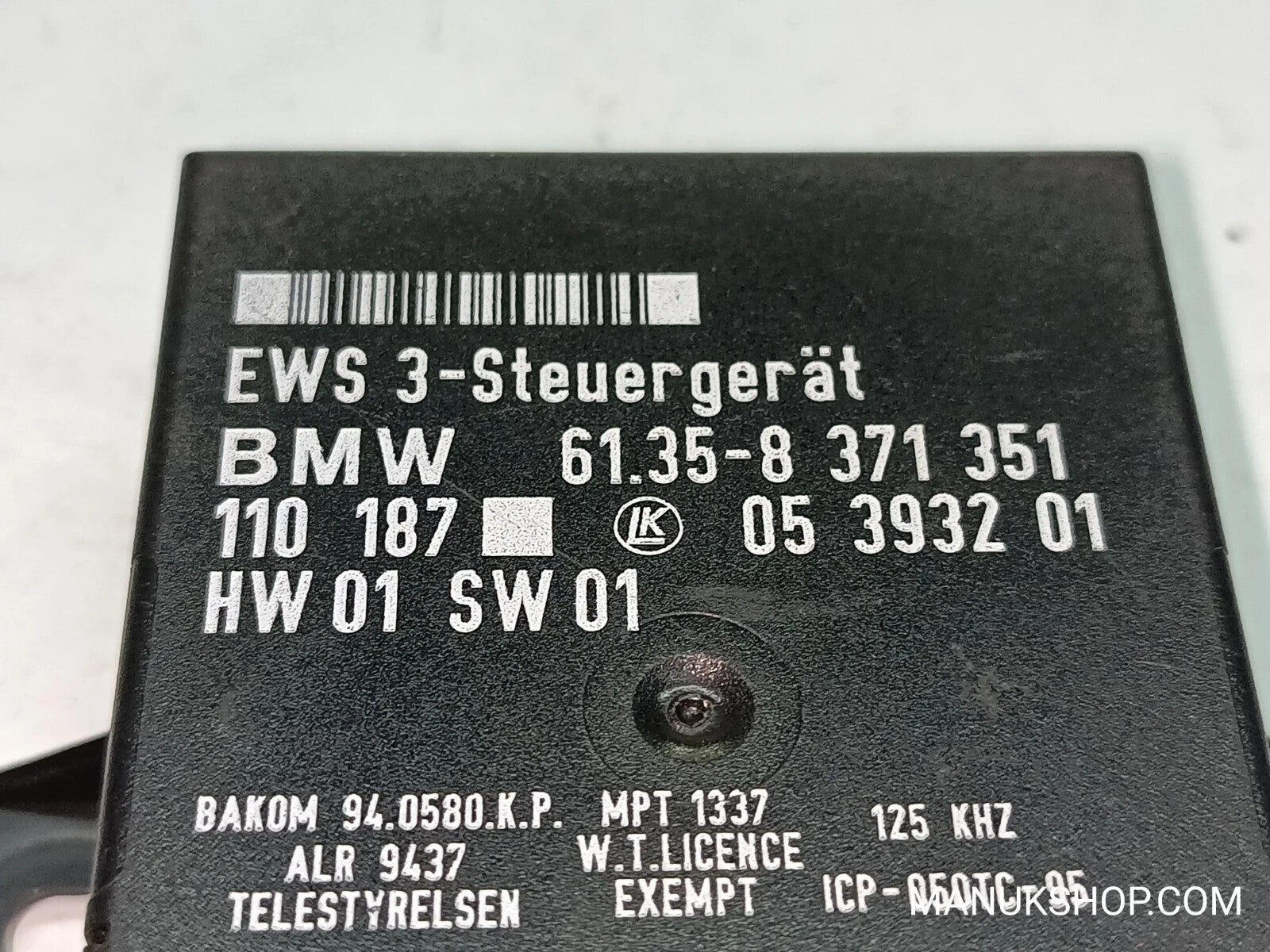 Steuergerät Wegfahrsperre Alarmmodul  BMW Mazda 6 61358371351  05393201