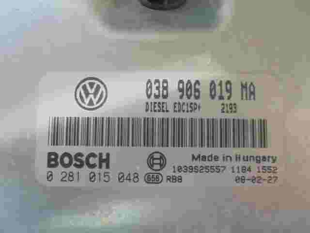 Motorsteuergerät VW Seat Ibiza 1.9 038906019MA 1039S25557 BOSCH 0281015048