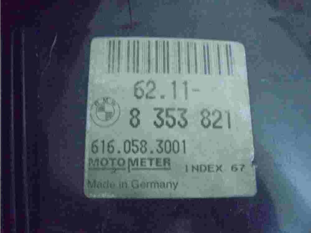 Kombiinstrument Tacho BMW 3 E36 62118353821 62118353164 6160583001 Index 67