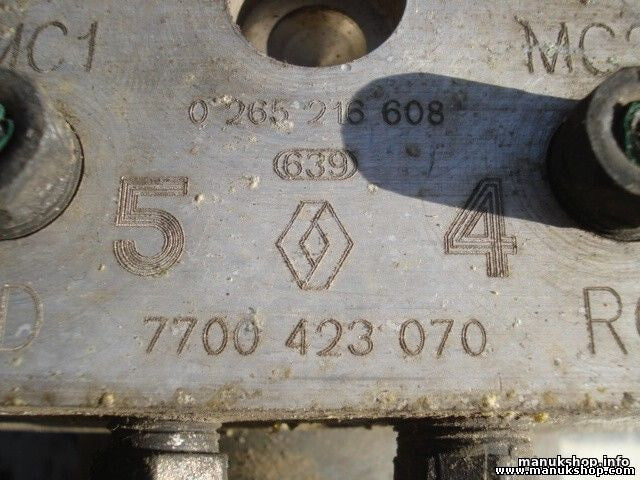 ABS Hydraulikblock Renault Megane Scenic 7700423070 BOSCH 0265216608 0273004331