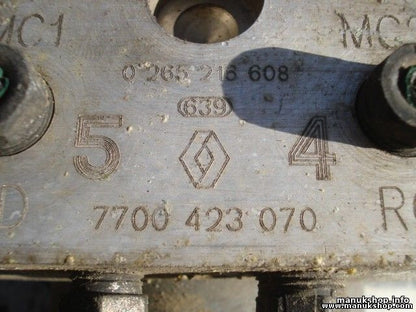 ABS Hydraulikblock Renault Megane Scenic 7700423070 BOSCH 0265216608 0273004331
