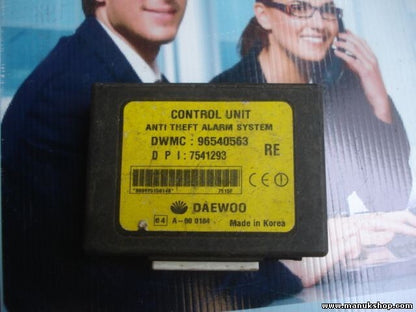 Steuergerät Wegfahrsperre Alarmmodul Chevrolet Kalos Daewoo 96540563 7541293