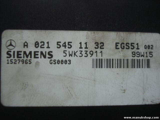 Getriebesteuerung Mercedes W202 W210 A0215451132 Q01 EGS51 SIEMENS 5WK33911F