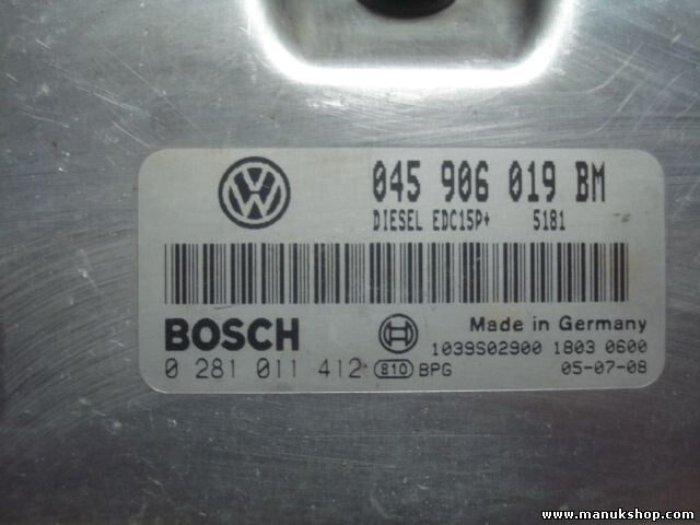 Motorsteuergerät Skoda Fabia VW Polo 045906019BM BOSCH 0281011412 1039S02900