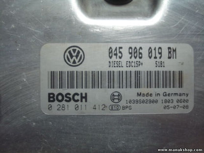Motorsteuergerät Skoda Fabia VW Polo 045906019BM BOSCH 0281011412 1039S02900