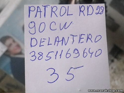 Differential vorne Nissan Patrol RD 28 90 CW 3851169640 piñón 35