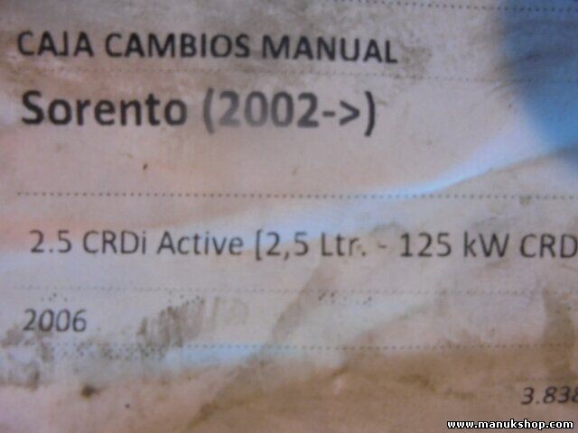 Getriebe Kia Sorento 2.5 CRDI 125 kw Manual 7413361