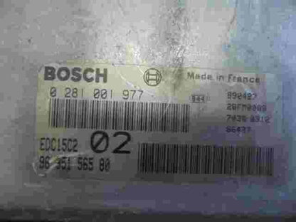 Motorsteuergerät Peugeot 406 307 9635156580 EDC15C2 28FM0089 BOSCH 0281001977