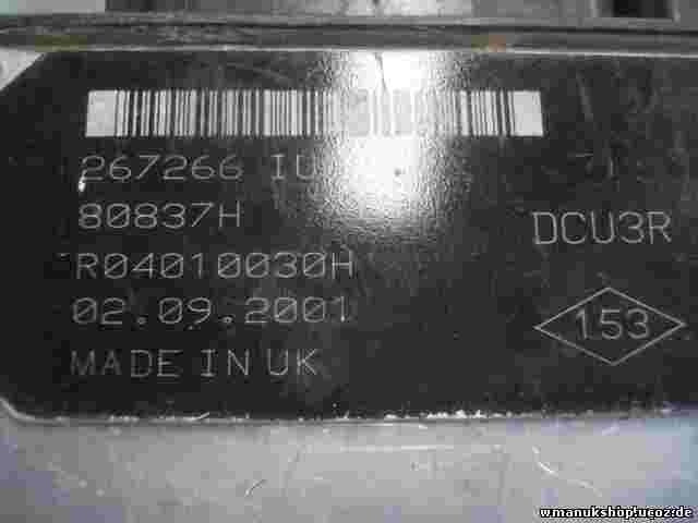 Motorsteuergerät Renault Kangoo 2001 1.9 R04010030H LUCAS 8200150542 7700111549