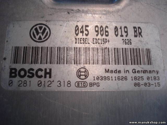 Motorsteuergerät Skoda Fabia VW Volkswagen 1.4 045906019BR 0281012318 1039S11626