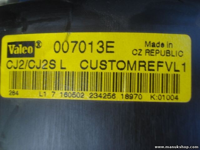 Gebläsemotor Opel Vectra C 007013E VALEO CJ2/CJ2SL CUSTOMREFVL1