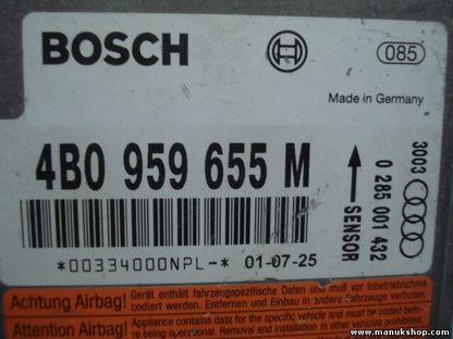 Airbagsensor Airbagsteuergerät Audi A6 4B 2.5 2002 4B0959655M 4B0 959 655 M