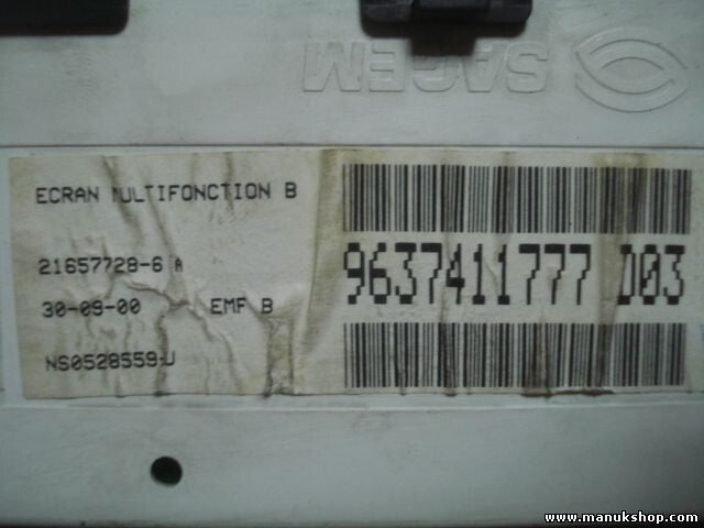Bordcomputer Citroen Xsara 9637411777 9637411777D03 216577286A NS0528559J