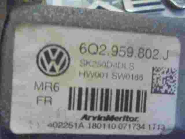 Fensterheber motor vorne links VW T5 Skoda Fabia II Roomster (5J) 6Q2959802J