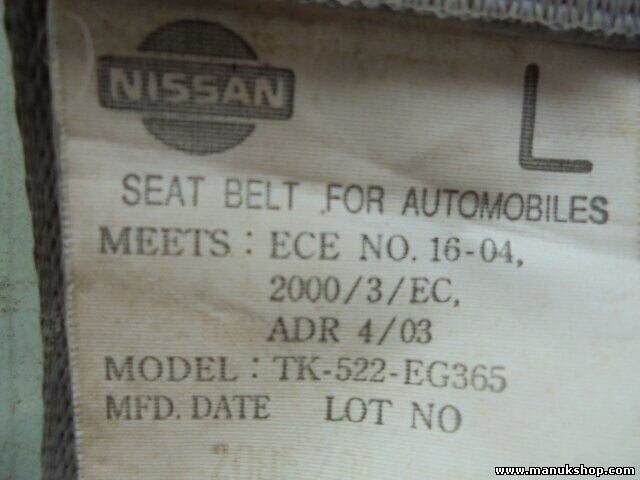 Sicherheitsgurt Gurt Nissan Pick-up III D22 TK522EG365 TK-522-EG365 TK 522 EG365