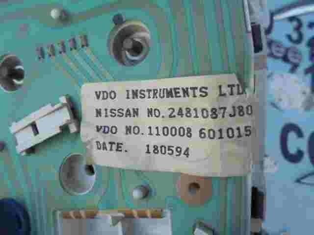 Kombiinstrument Tacho Nissan Primera (P10) 2481087J80 VDO 110008601015 88481636