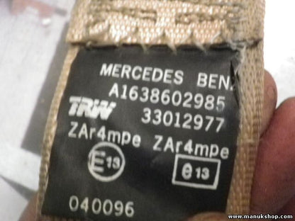 Sicherheitsgurt Mercedes-Benz W163 ML A1638600188 A1638602985 A 163 860 29 85