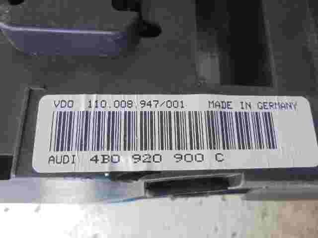 Kombiinstrument Tacho Audi A6 C5 4B0920900C 4B0 920 900 C 4BO 920 900 C