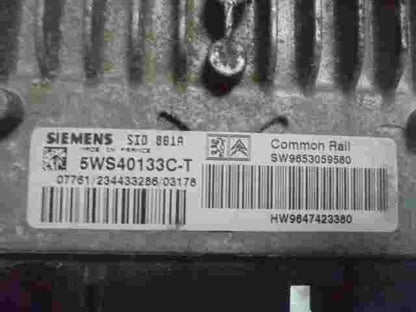 Motorsteuergerät Peugeot 307 SW9653059580 SW 9653059580 HW9647423380 5WS40133C-T