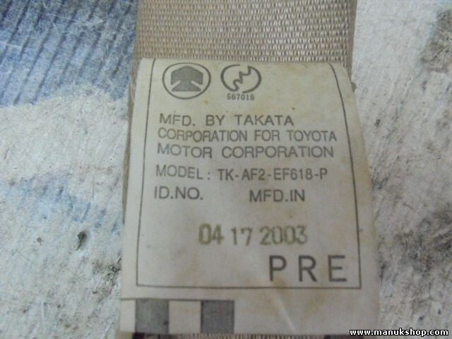 Sicherheitsgurt Gurt Toyota Land Cruiser J12 TKAF2EF618P TK-AF2-EF618-P ADAF018
