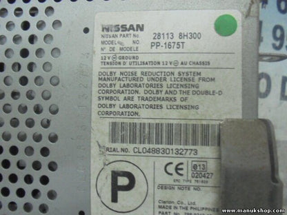Radio kassette   Nissan X-Trail (T30) 2.0 2003 281138H300 28113 8H300 PP1675T