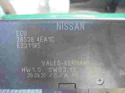 Steuergerät Einparkhilfe Nissan Qashqai 285384EA1C E231195 VALEO HW1.0 SW03.15 .