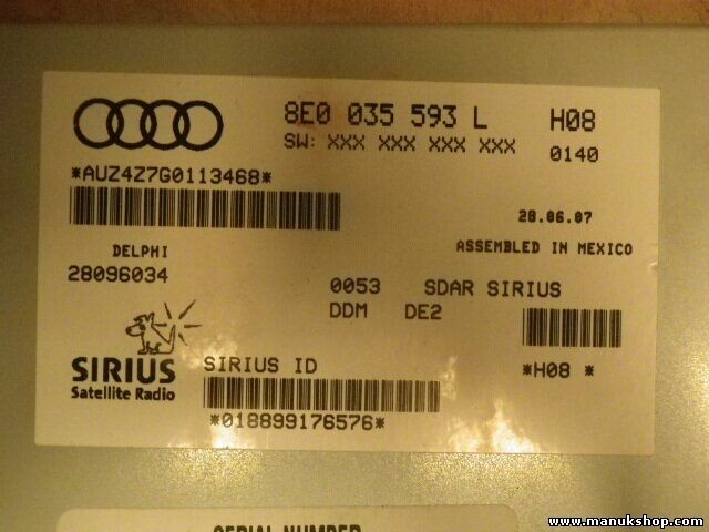Steuergerät digitaler Radioempfang Audi A3 A4 TT 8E0035593L 8E0035593N