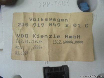 Tachometer VW LT 35 2,5 2D0919049B01C 2DO919049B01C 2DO919049B VDO 15120121003